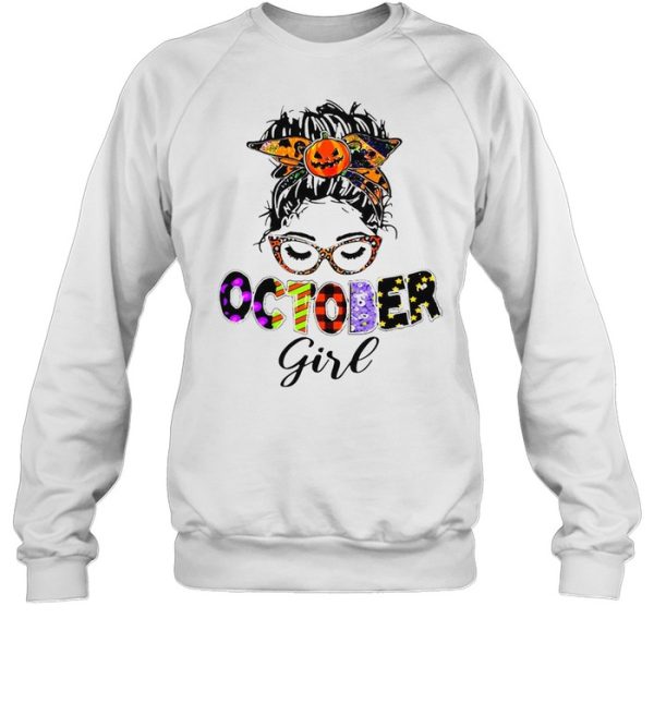 October Girl Happy Halloween T-shirt