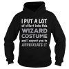 Official Easy Lazy Wizard Halloween Costume shirt