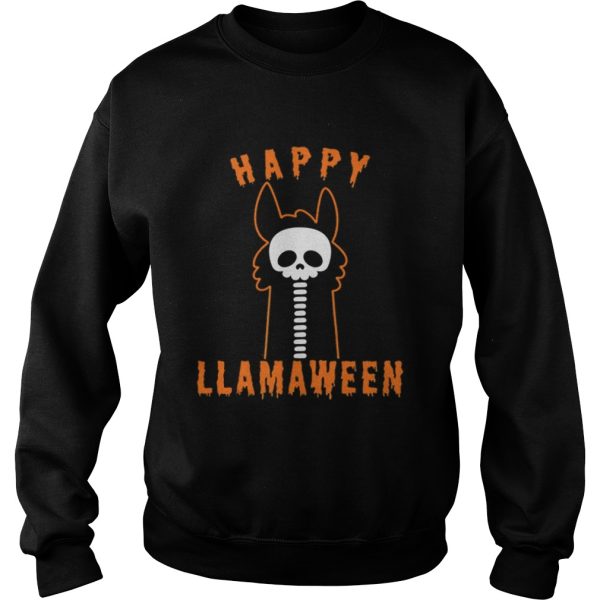 Official Halloween Llama Funny Happy Llamaween shirt