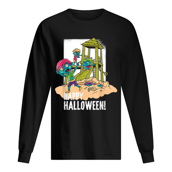 Official Happy Halloween Playground Zombie shirt