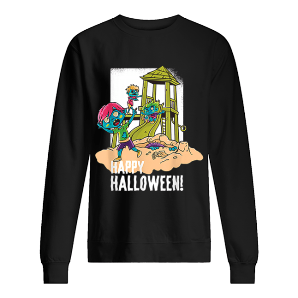 Official Happy Halloween Playground Zombie shirt