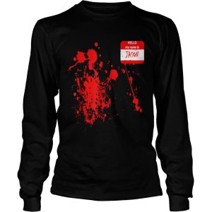 Official Hello My Name Is JasonFunny Halloween Costume shirt