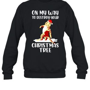 Official cat on my way to destroy your Christmas tree sweater 4