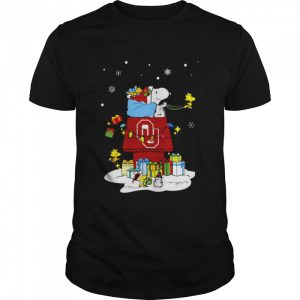 Oklahoma Sooners Santa Snoopy Wish You A Merry Christmas Shirt