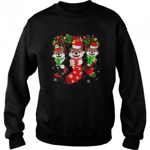 Otter Socks Christmas Family Pajamas Christmas Shirt 4