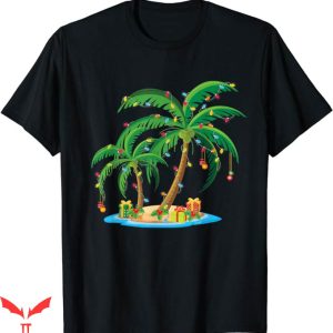 Palm Tree T-Shirt Christmas Palm Tree Tropical Tee Trending