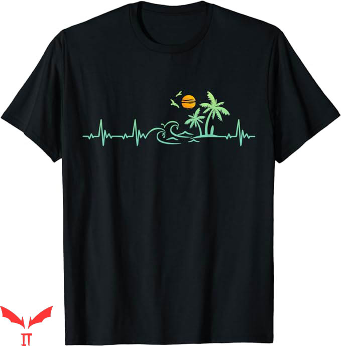 Palm Tree T-Shirt Heartbeat Palm Tree Retro T-Shirt Trending Palm Tree T-Shirt Heartbeat Palm Tree Retro T-Shirt Trending