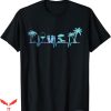 Palm Tree T-Shirt Heartbeat Palm Tree Wine Glass Flipp Flop