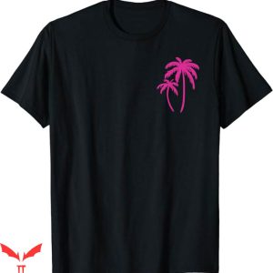 Palm Tree T-Shirt Pink Pocket Palm Tree Cute Shirt Trending