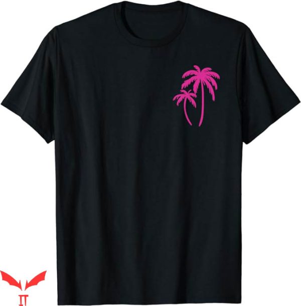 Palm Tree T-Shirt Pink Pocket Palm Tree Cute Shirt Trending