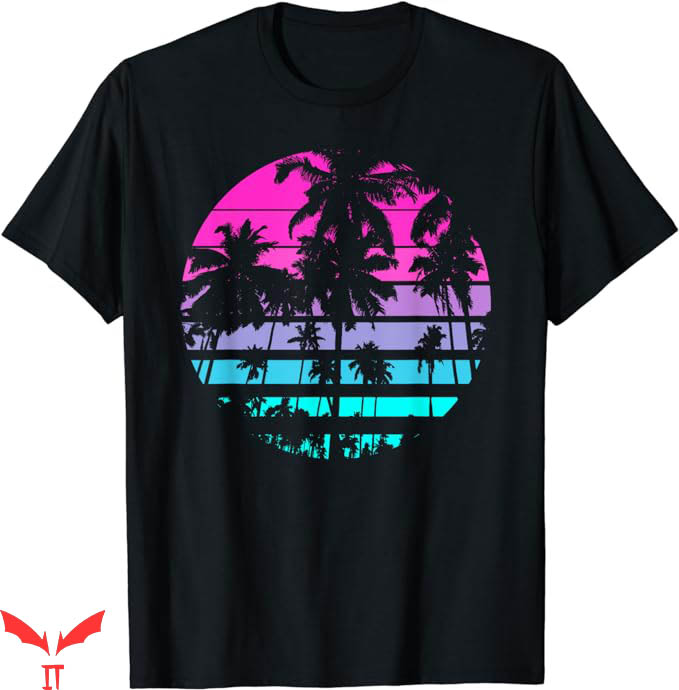 Palm Tree T-Shirt Retro Eighties 80s 90s Beach Tee Trending Palm Tree T-Shirt Retro Eighties 80s 90s Beach Tee Trending