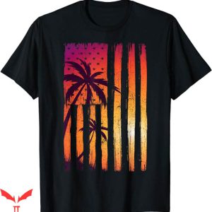 Palm Tree T-Shirt Summer Sunset Palm Trees Tee Trending