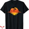Palm Tree T-Shirt Sunset Beach Silhouette Tropical Trending