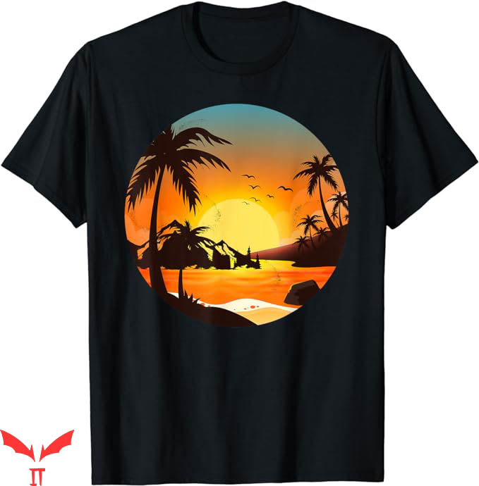 Palm Tree T-Shirt Tropical Sunset Mountains Beach Vacation Palm Tree T-Shirt Tropical Sunset Mountains Beach Vacation