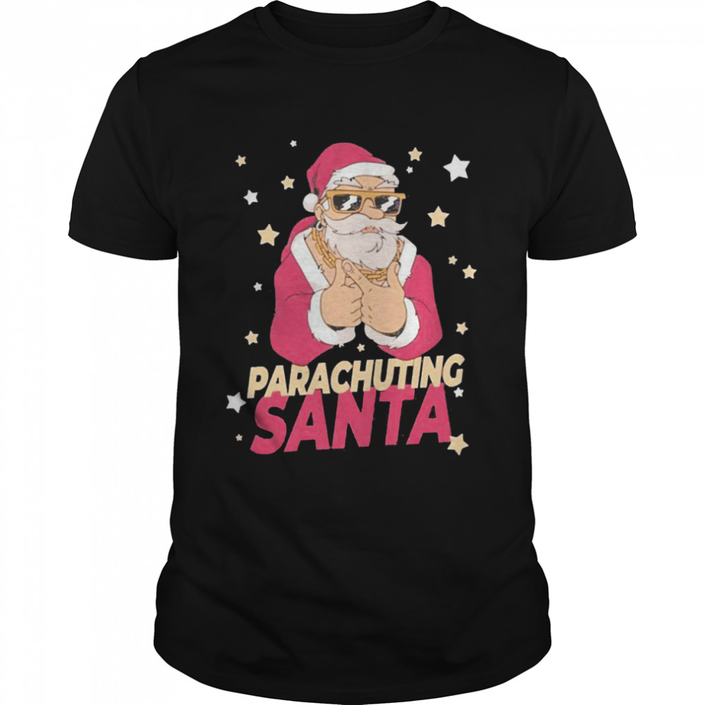 Parachuting Santa Claus Christmas Holiday Parachuting Sweater Shirt Parachuting Santa Claus Christmas Holiday Parachuting Sweater Shirt