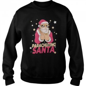 Parachuting Santa Claus Christmas Holiday Parachuting Sweater Shirt 4
