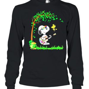Patricks Day With Snoopy Playing Guitar And Woodstock In Patrick Tree shirt 3