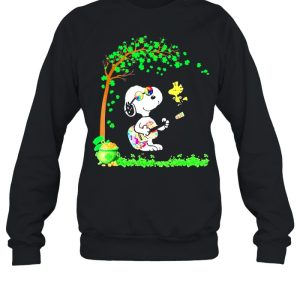 Patricks Day With Snoopy Playing Guitar And Woodstock In Patrick Tree shirt 4