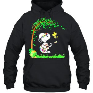 Patricks Day With Snoopy Playing Guitar And Woodstock In Patrick Tree shirt 5
