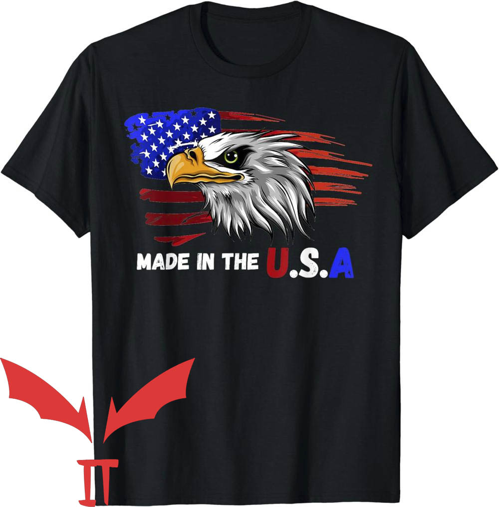Patriotic Made In Usa T-Shirt Bald Eagle Patriotic Flag Patriotic Made In Usa T-Shirt Bald Eagle Patriotic Flag