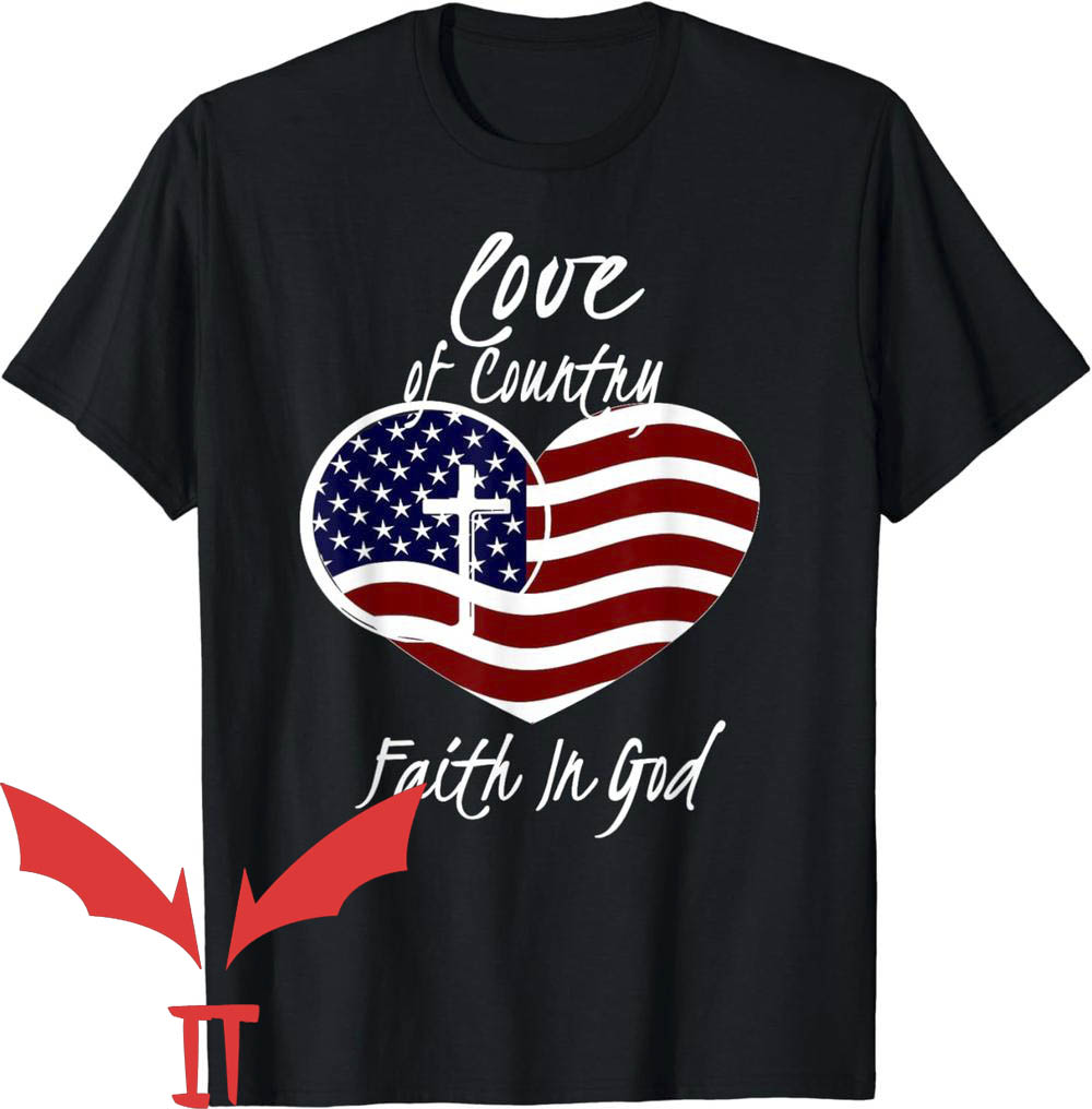 Patriotic Made In Usa T-Shirt Christian Faith In God Heart Cross Patriotic Made In Usa T-Shirt Christian Faith In God Heart Cross