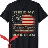 Patriotic Made In Usa T-Shirt This Is My Pride Flag USA