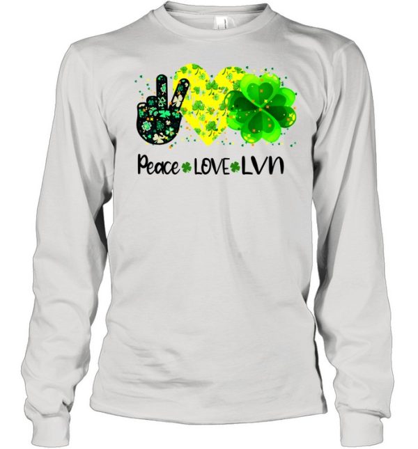 Peace Love Lvn St Patrick’s Day Shamrock shirt