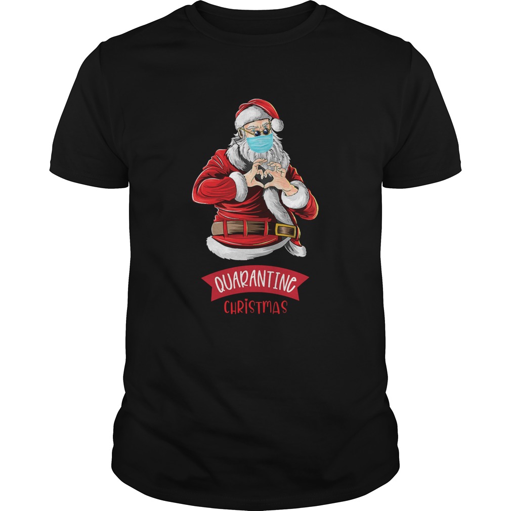 Peace Love Quarantine Christmas Santa Face Mask Xmas Peace Love Quarantine Christmas Santa Face Mask Xmas