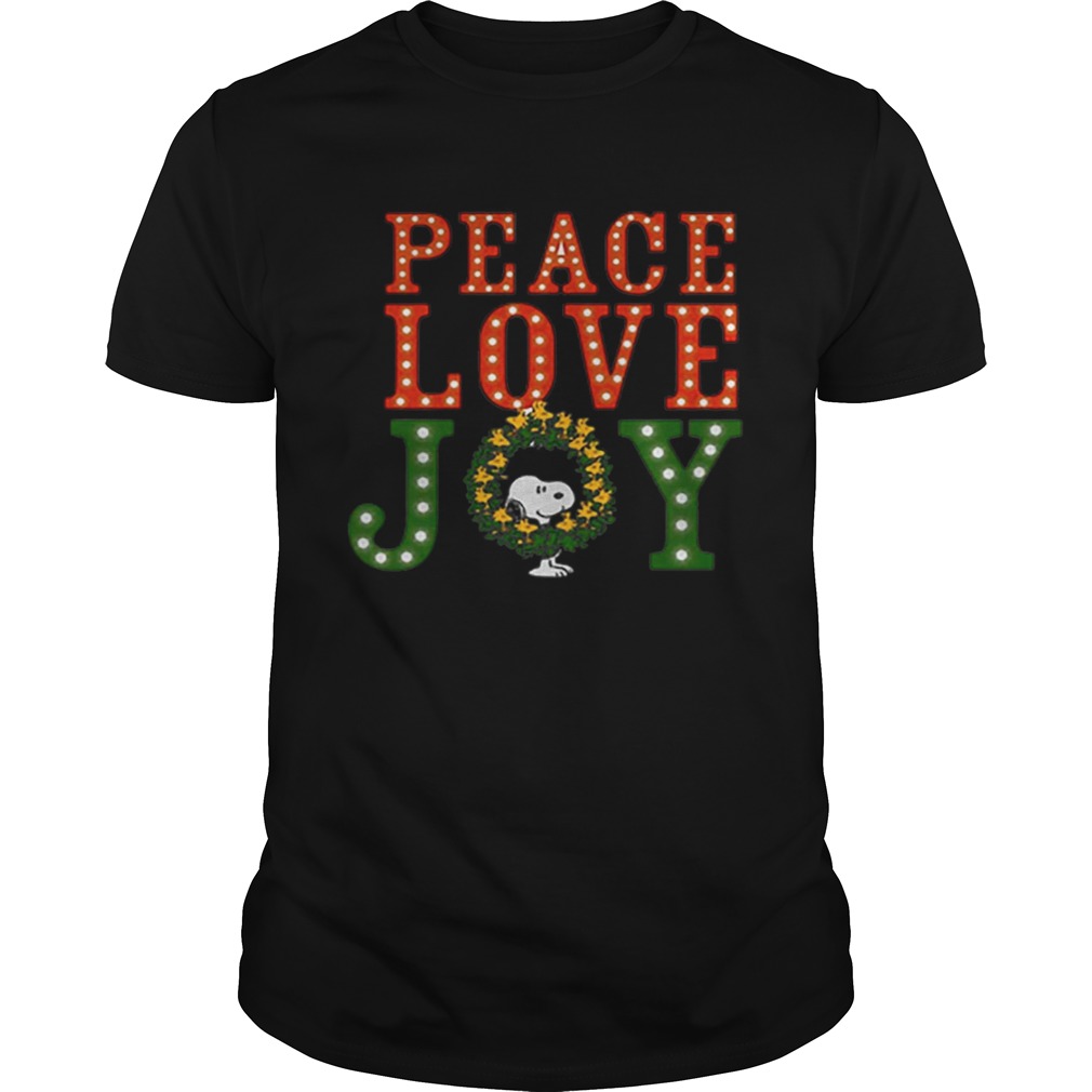 Peanuts Snoopy peace love joy Christmas shirt Peanuts Snoopy peace love joy Christmas shirt