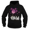 Penguins flowers faith peace hope love cancer awareness shirt