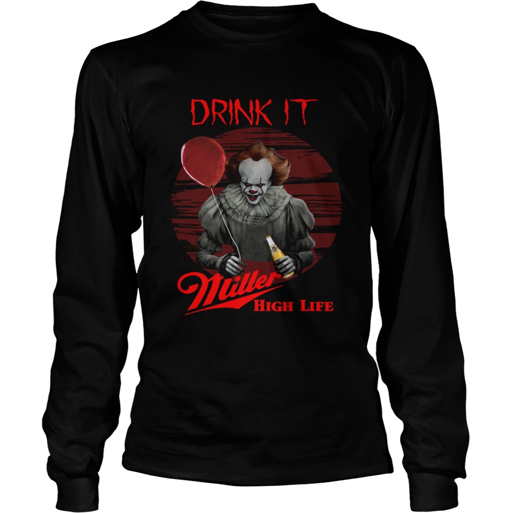 Pennywise Drink IT Miller High Life shirt Pennywise Drink IT Miller High Life shirt