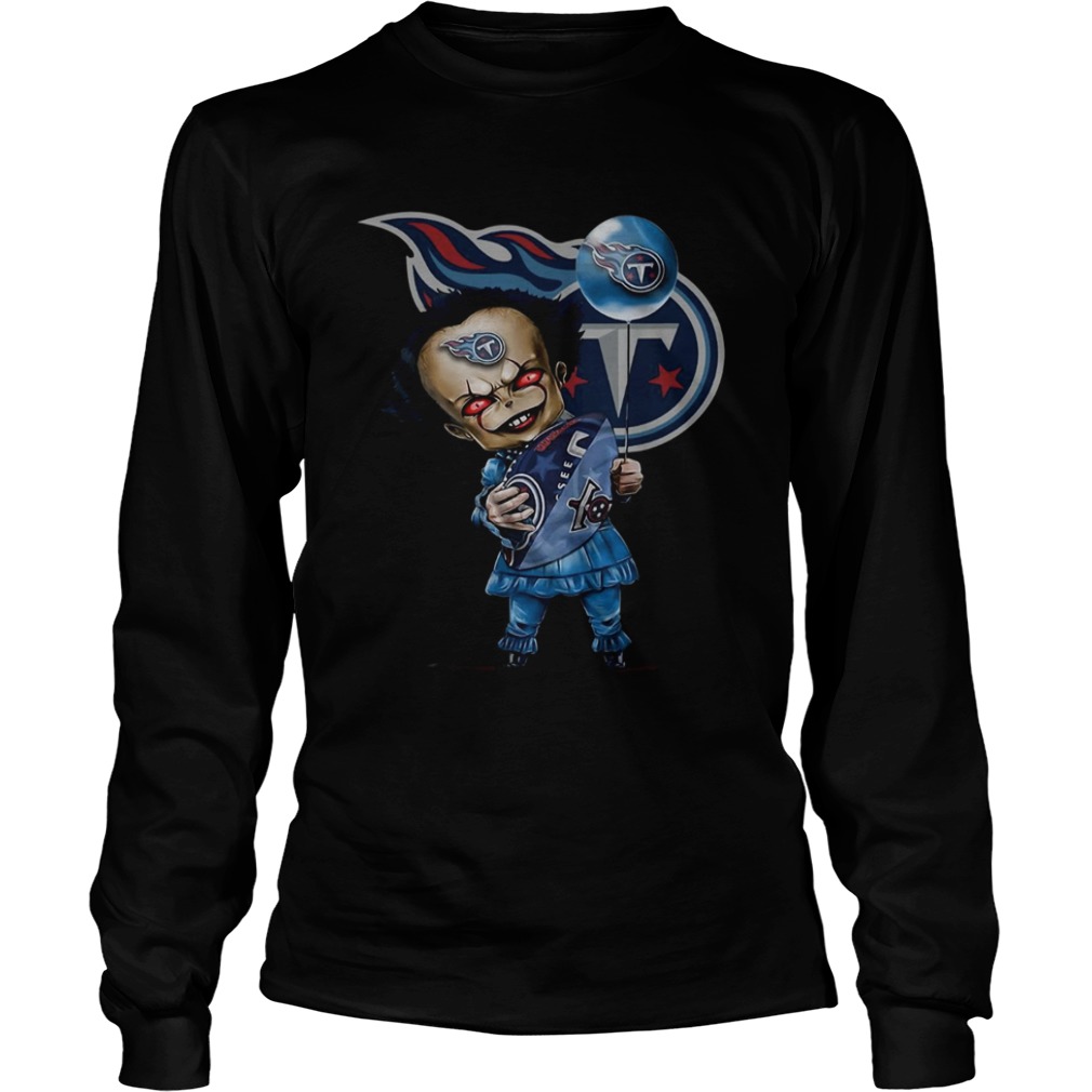Pennywise hugging Tennessee Titans shirt Pennywise hugging Tennessee Titans shirt