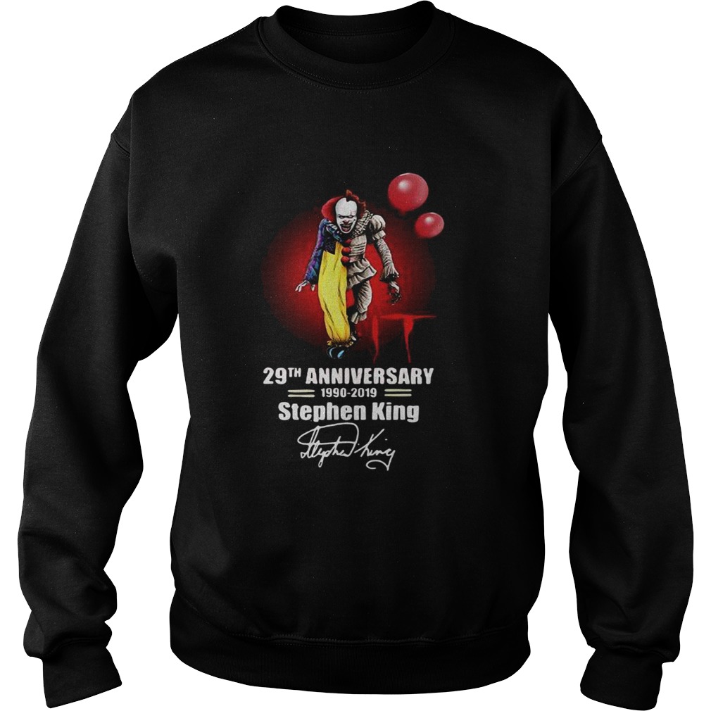 Pennywise it 29th anniversary 1990 2019 Stephen King shirt Pennywise it 29th anniversary 1990 2019 Stephen King shirt