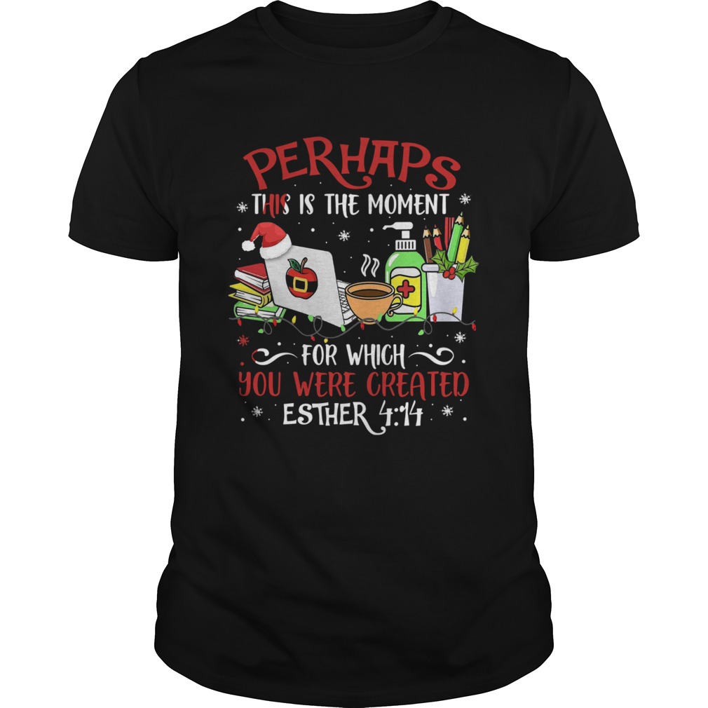 Perhaps This Is The Moment For Which You Were Created Esther Christmas shirt Perhaps This Is The Moment For Which You Were Created Esther Christmas shirt