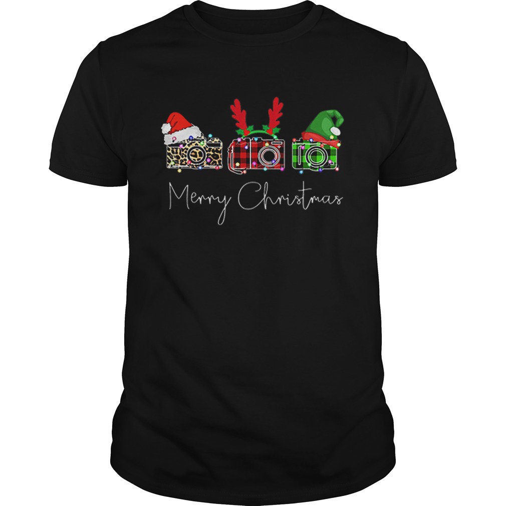 Photograph Merry Christmas Santa reindeer Elf shirt Photograph Merry Christmas Santa reindeer Elf shirt