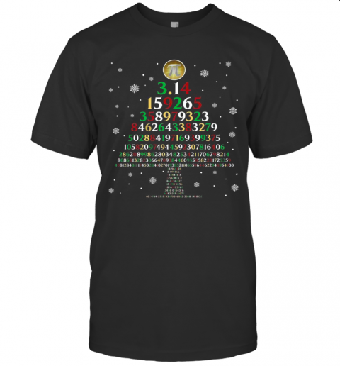 Pi 3.14159265 Tree Merry Christmas T-Shirt Pi 3.14159265 Tree Merry Christmas T-Shirt