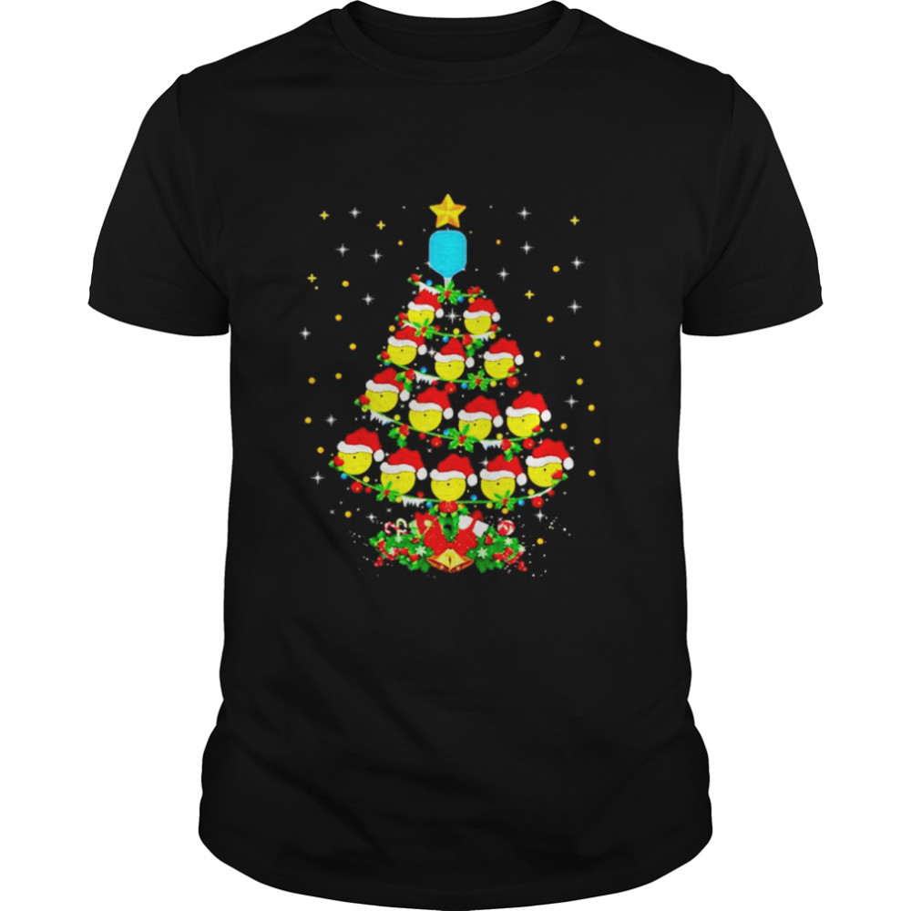 Pickleball Christmas tree sport lover Xmas shirt Pickleball Christmas tree sport lover Xmas shirt