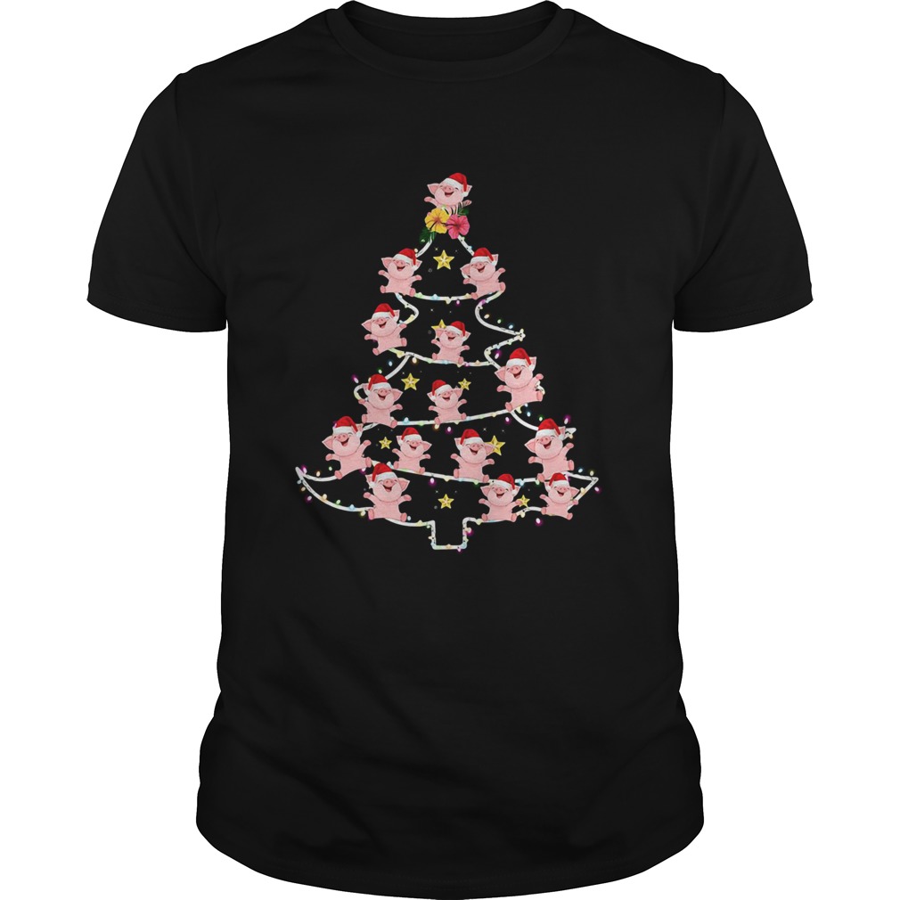 Pigs Santa Christmas Tree shirt Pigs Santa Christmas Tree shirt