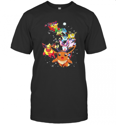 Pikachu Cartoon Merry Christmas T-Shirt Pikachu Cartoon Merry Christmas T-Shirt