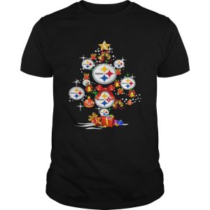 Pittsburgh Steelers Football Logo Gifts Merry Christmas Tree shirt