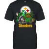 Pittsburgh Steelers Gnome and Baby Yoda St Patricks Day shirt