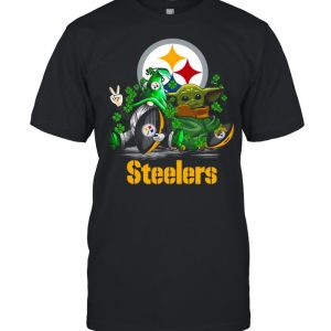 Mandalorian Andyoda Pittsburgh Steelers 80s T Shirt 