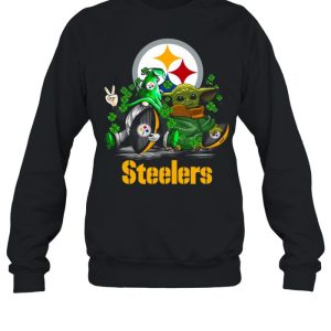 Pittsburgh Steelers Gnome and Baby Yoda St Patricks Day shirt 4