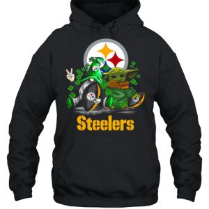 Pittsburgh Steelers Gnome and Baby Yoda St Patricks Day shirt 5