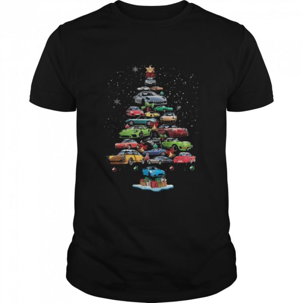Porsche 911 Christmas tree shirt