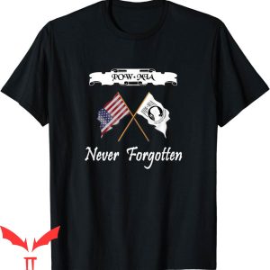 Pow Mia T-Shirt American And Flag Vietnam Vet Vintage