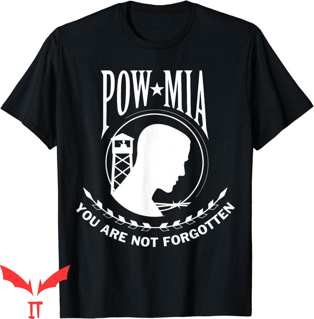 Pow Mia T-Shirt Flag You Are Not Forgotten USA Vintage Pow Mia T-Shirt Flag You Are Not Forgotten USA Vintage