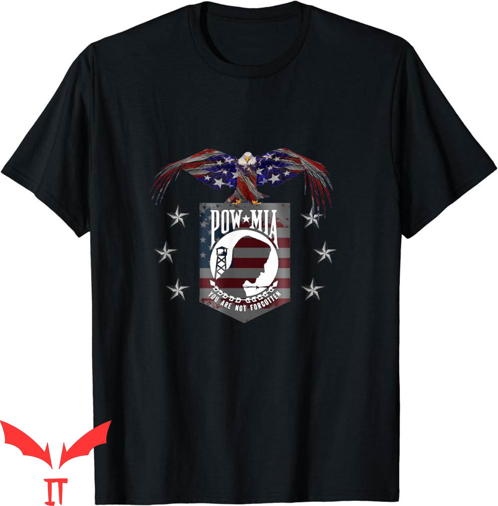 Pow Mia T-Shirt You Are Not Forgotten Vietnam Vet Basic Pow Mia T-Shirt You Are Not Forgotten Vietnam Vet Basic