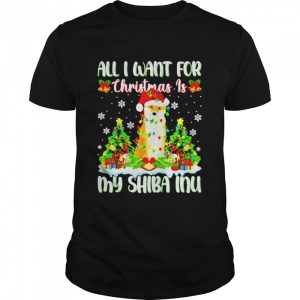 Premium all I want for Christmas is shiba inu sweater