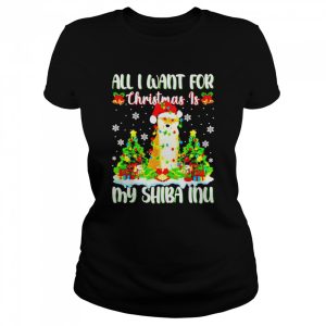 Premium all I want for Christmas is shiba inu sweater